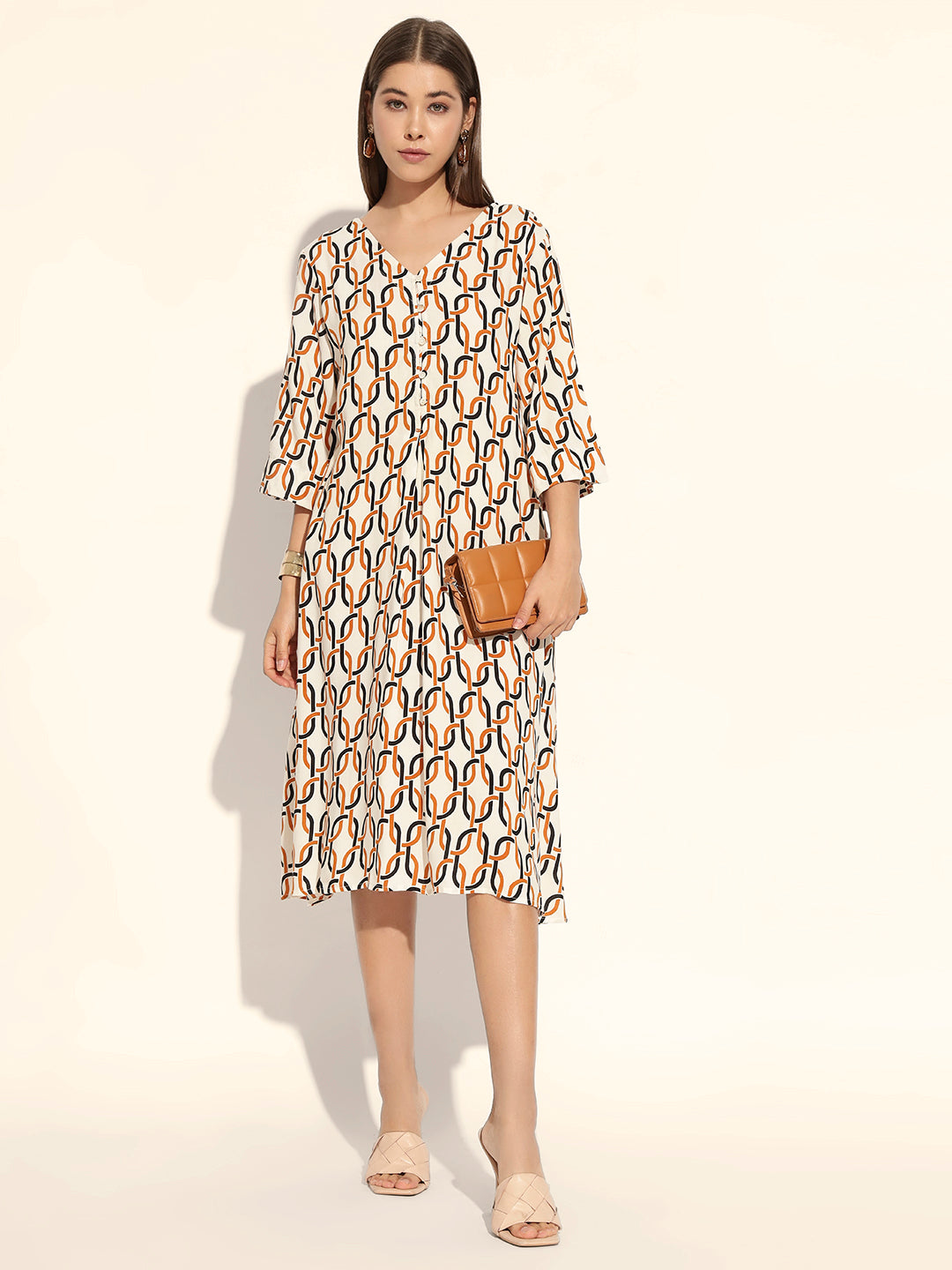 Twist Loop Shift Dress