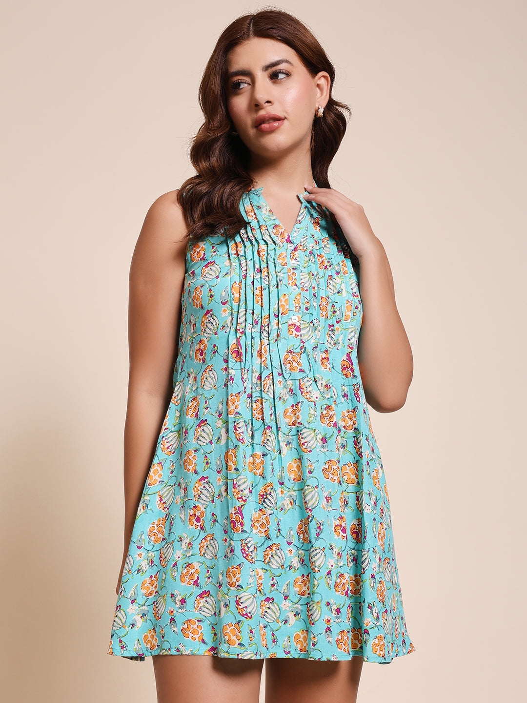 Aqua Muse - PINTUCKS DRESS