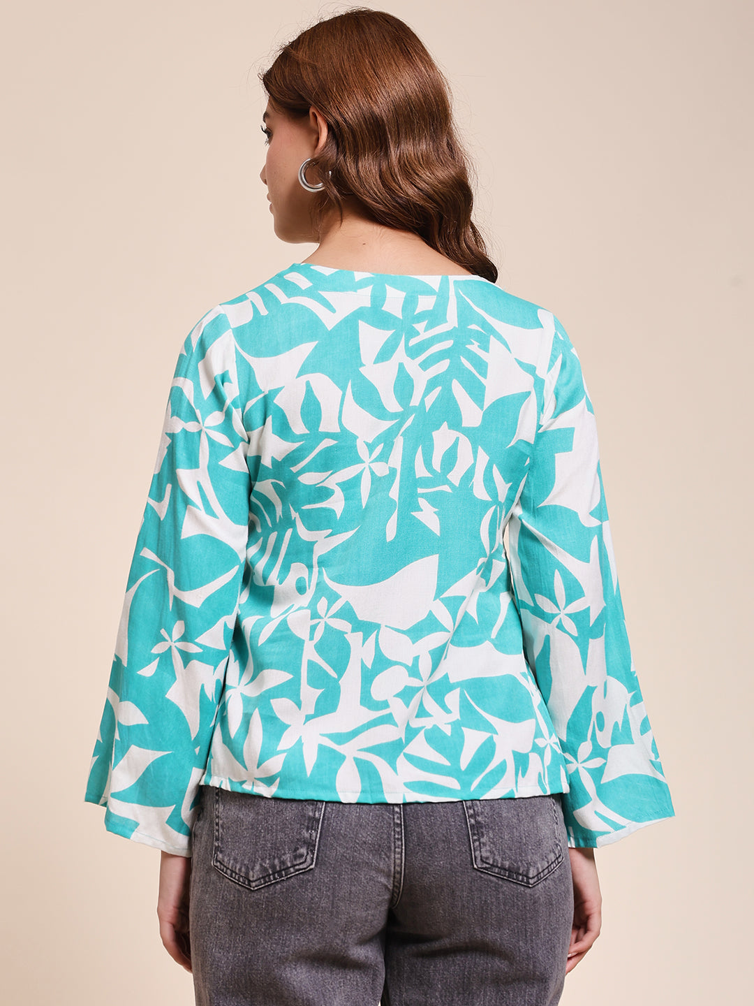 Turquoise Botanica - FLARED TOP