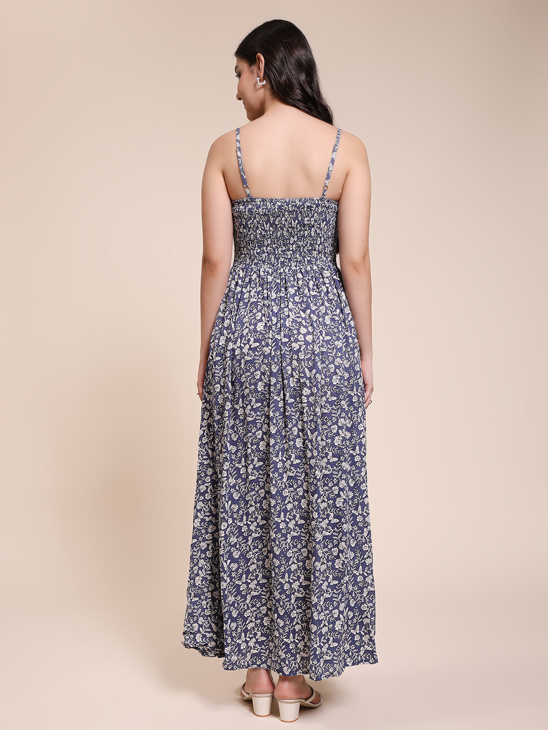 The Smock Dress - LEAFY BUTTERFLY