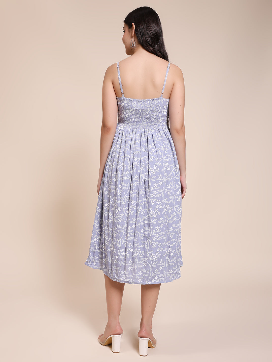 BLUE WHITE KHADI