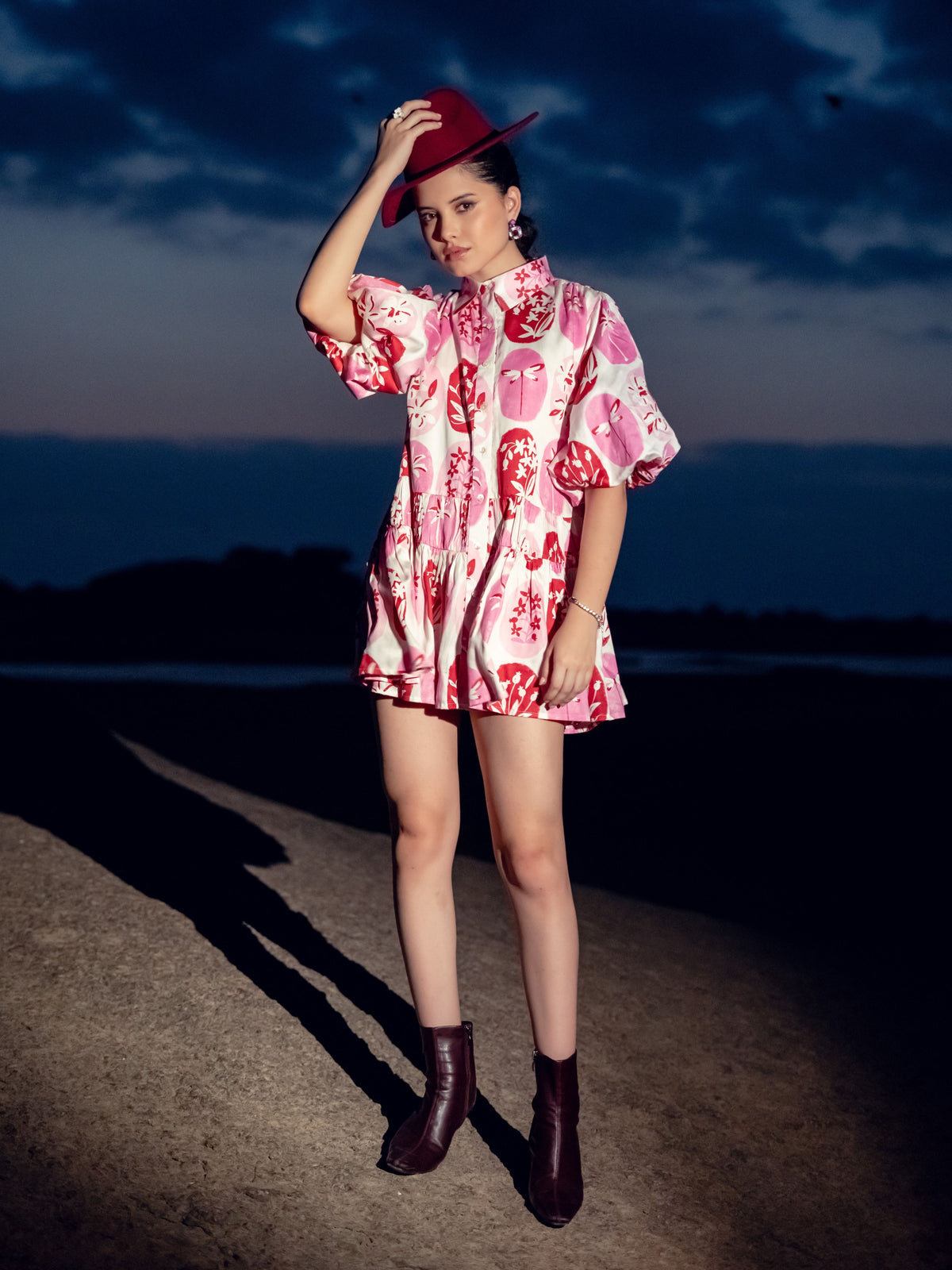 PALMA PINK SHIRT DRESS