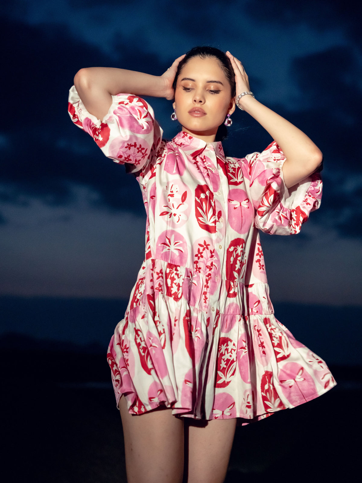 PALMA PINK SHIRT DRESS