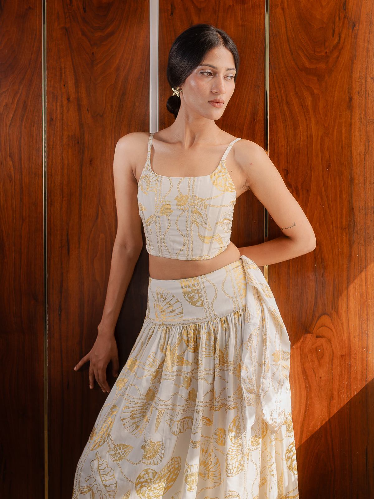 Golden Reef Corset Skirt Set