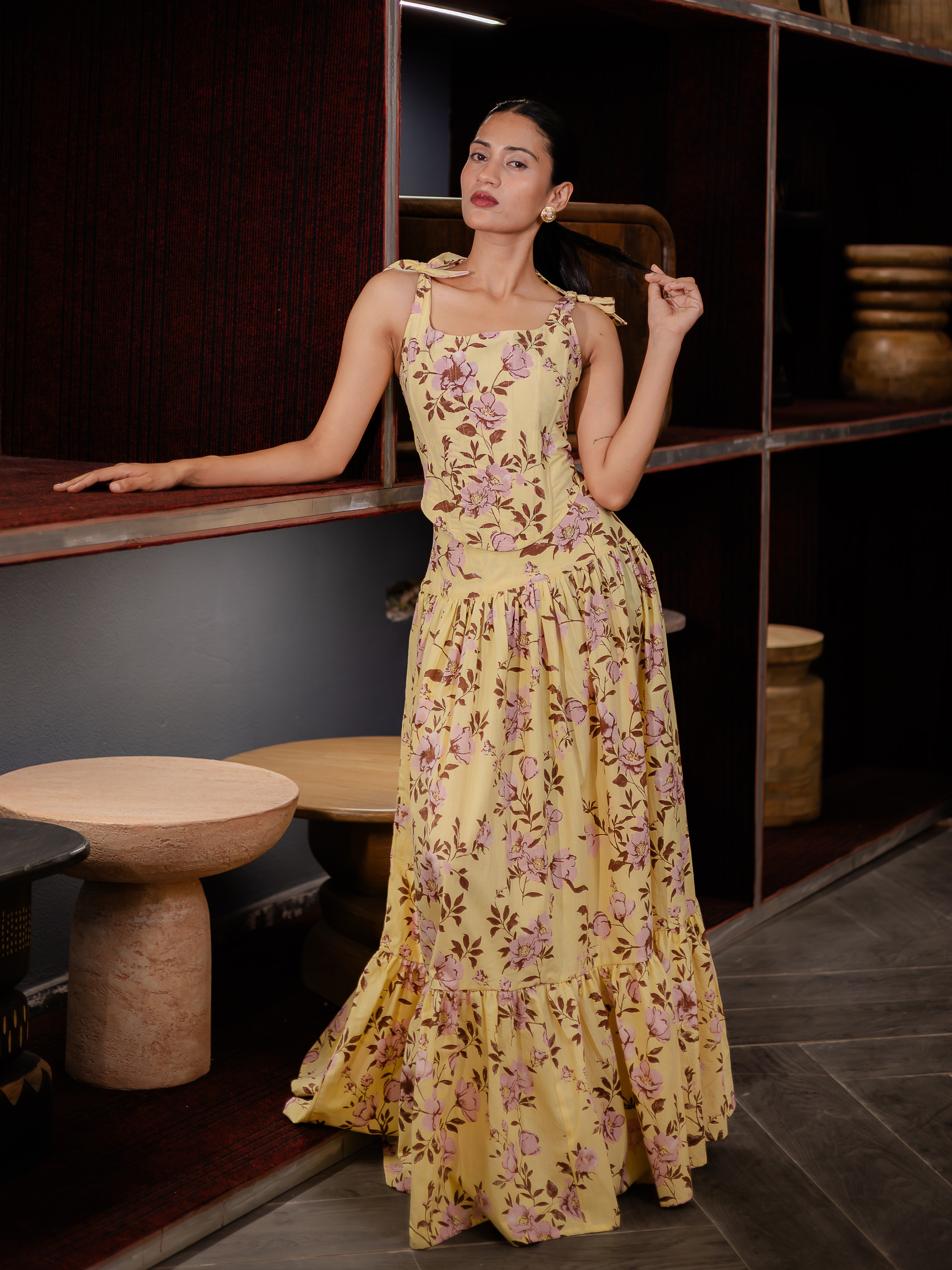 Butter Bloom Corset & Skirt Set