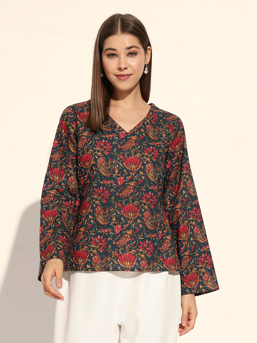 Indie Bloom Flared Top