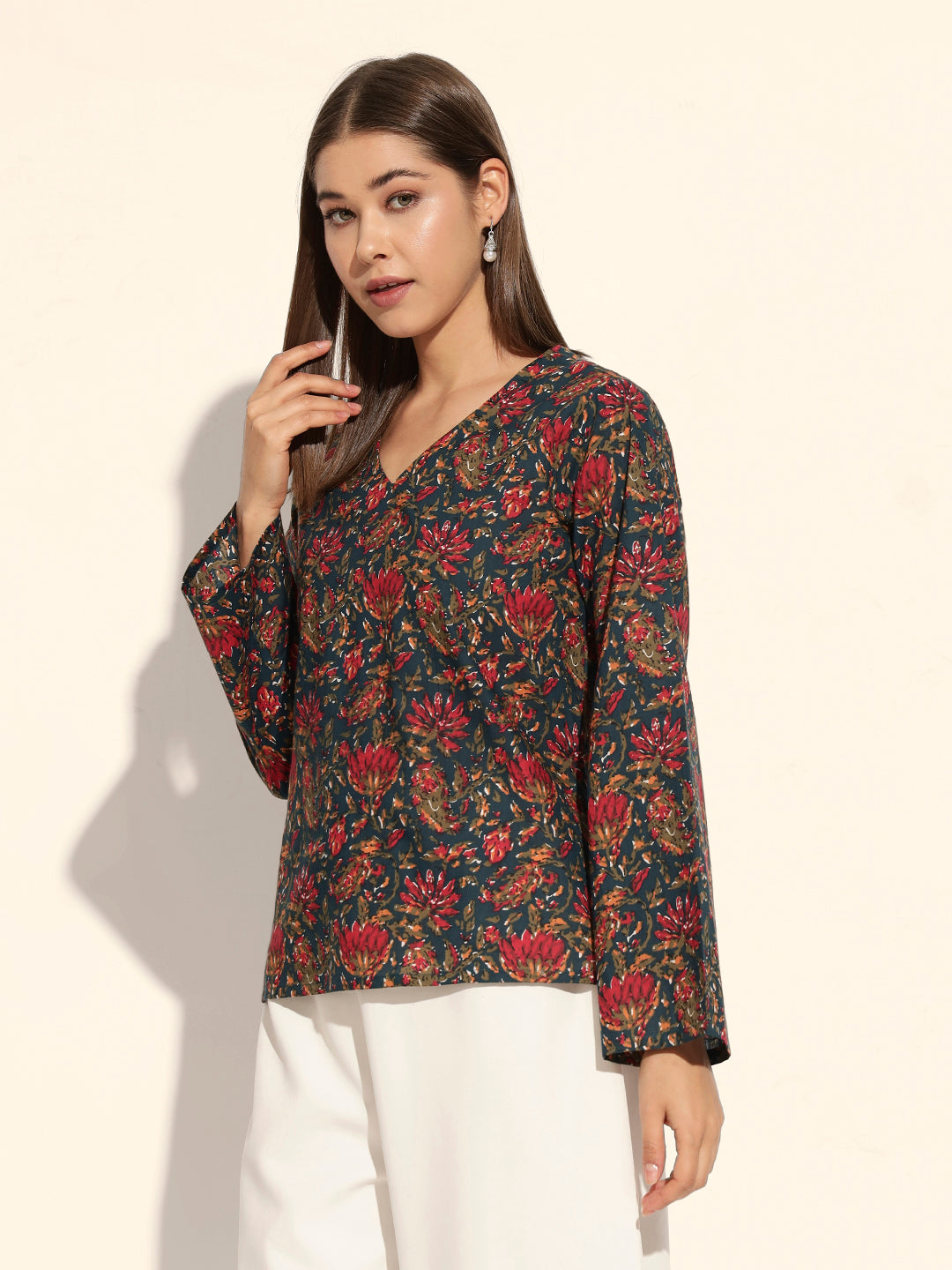 Indie Bloom Flared Top