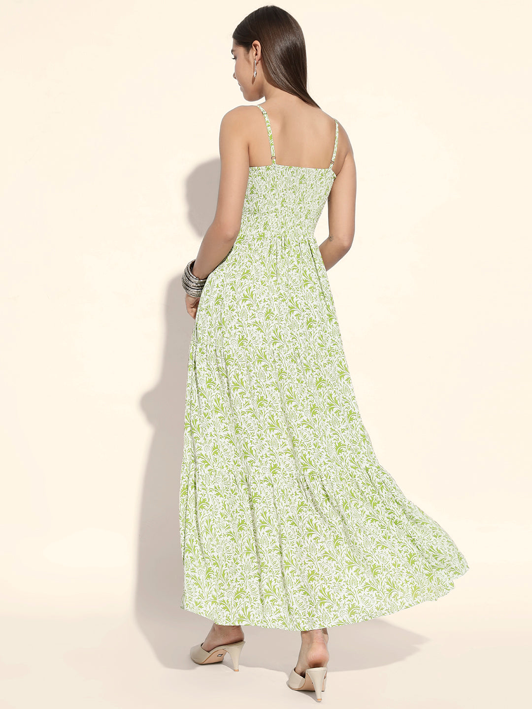 Mint Petal Tiered Dress