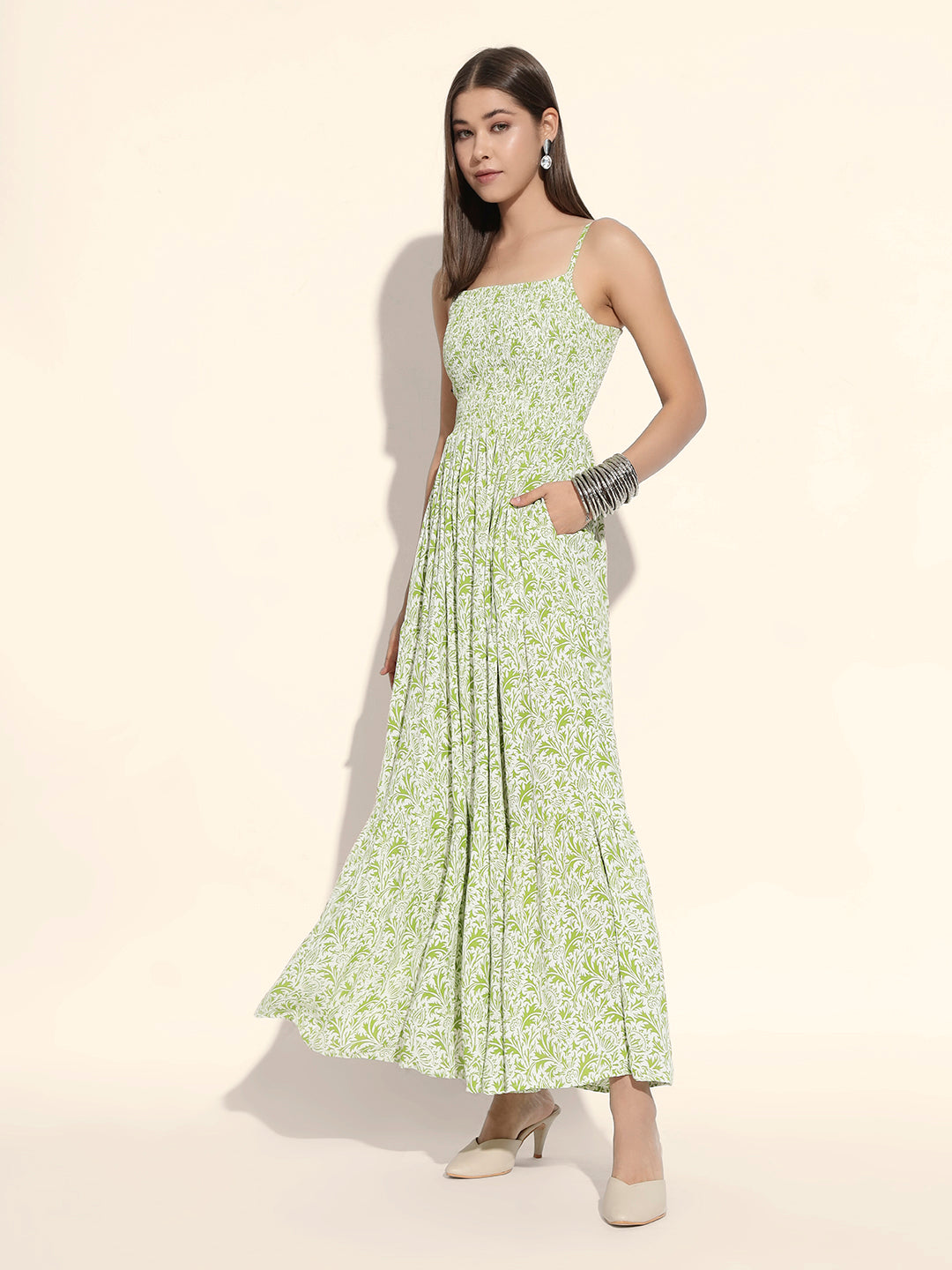 Mint Petal Tiered Dress