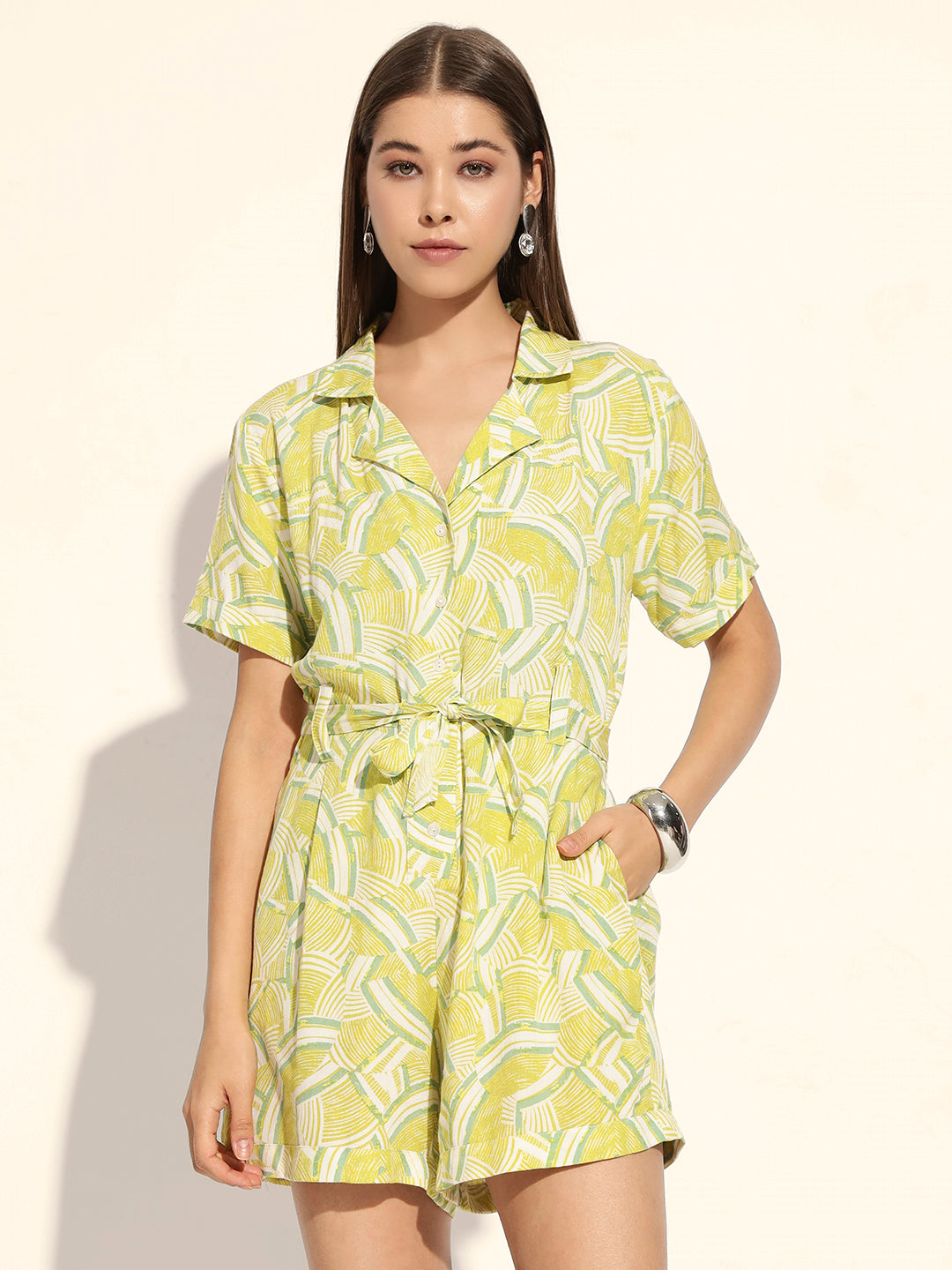 Lime Splash Playsuit