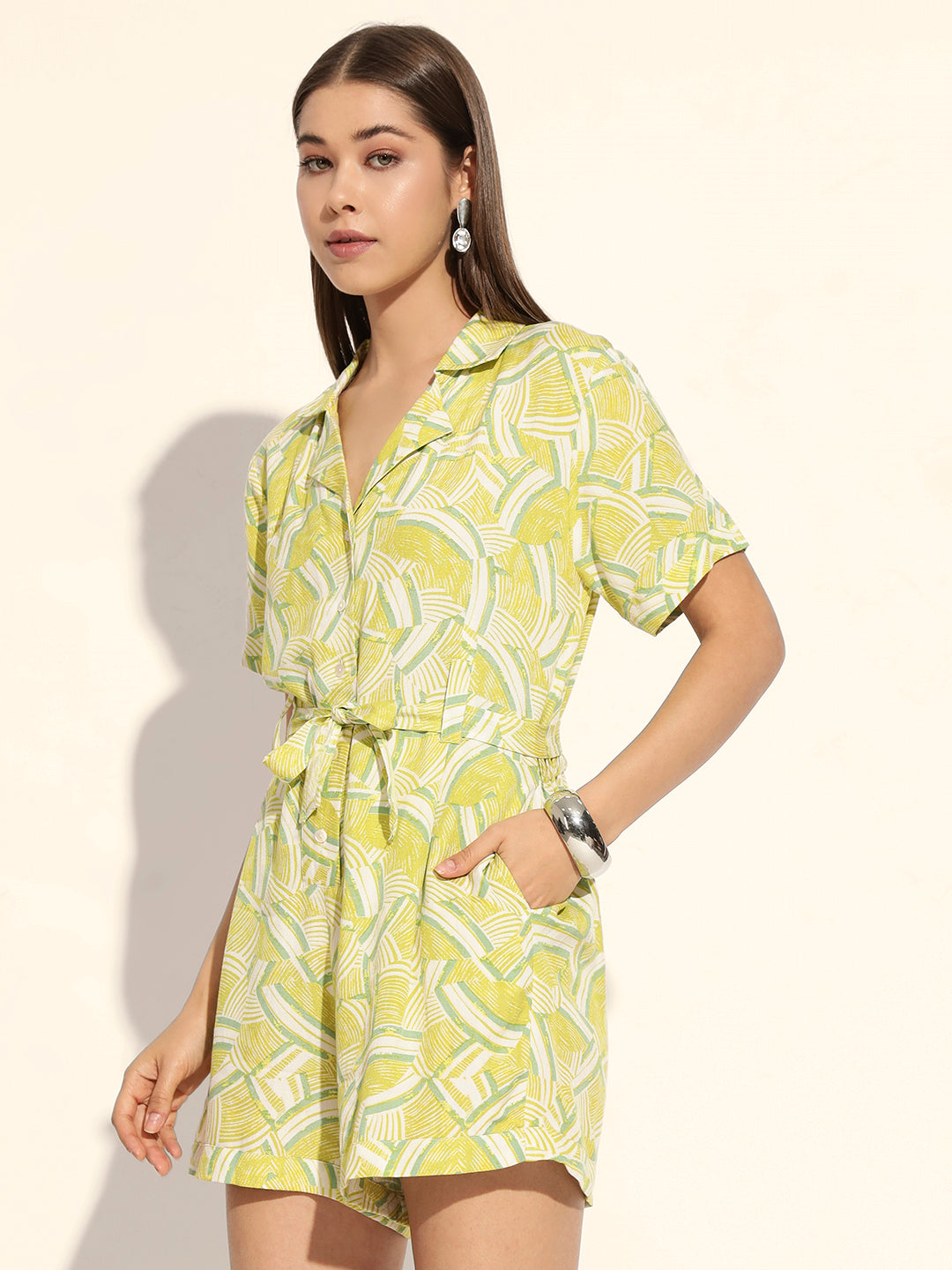 Lime Splash Playsuit