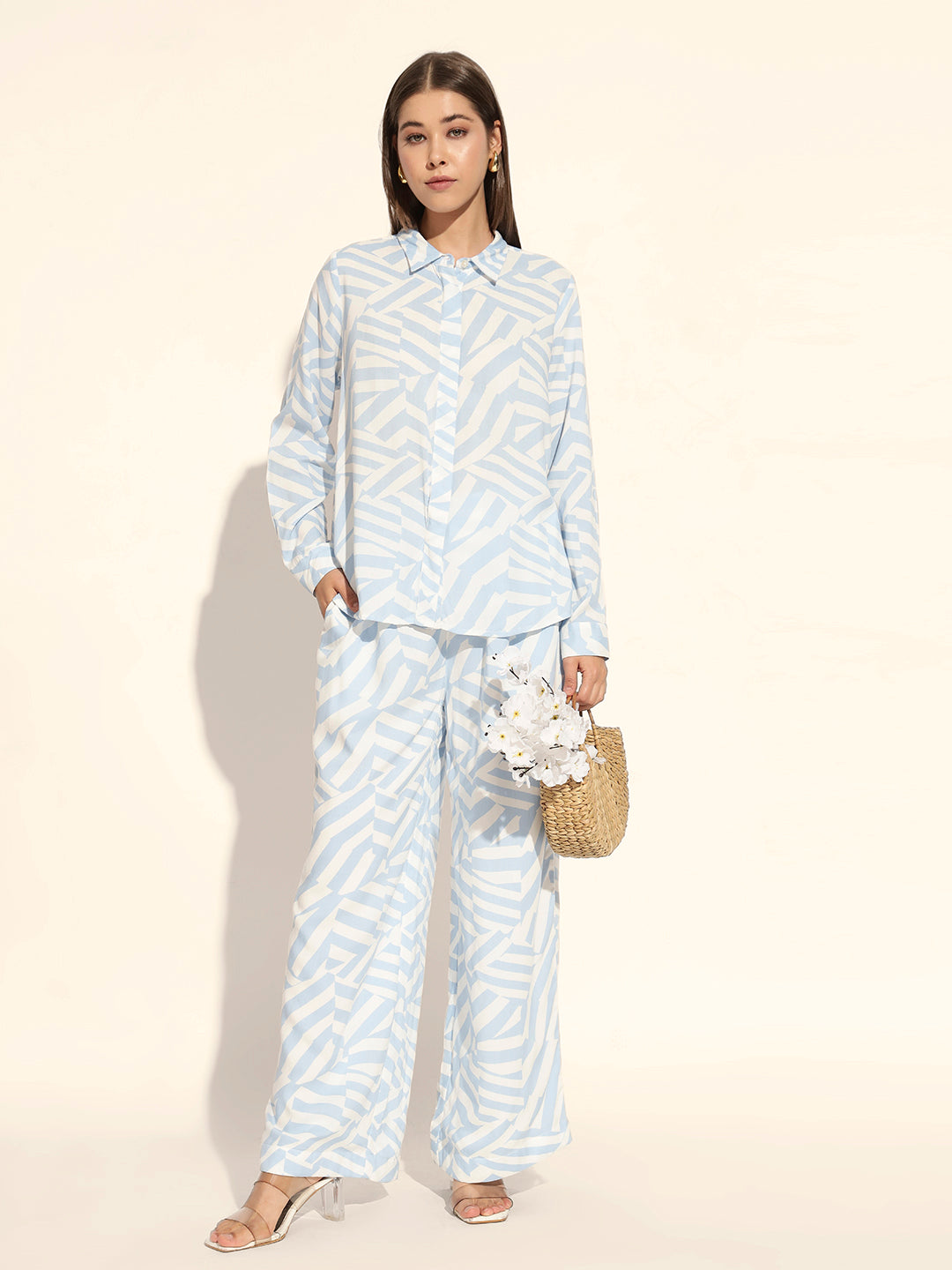 Ice Blue Co Ord Set
