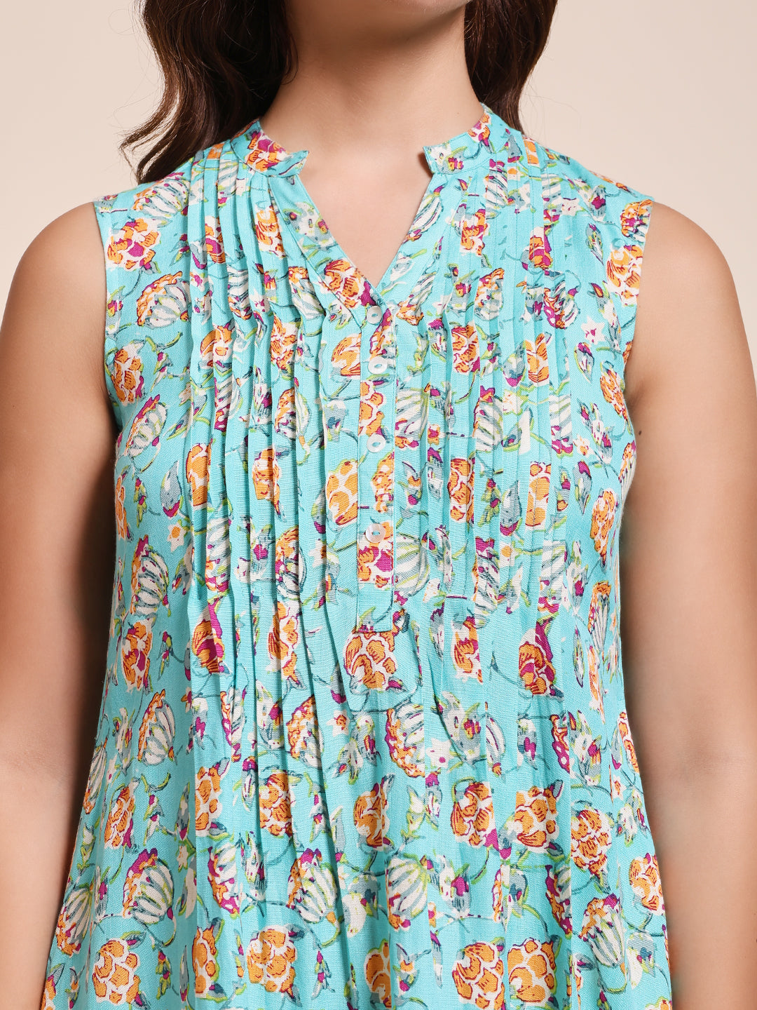 Aqua Muse - PINTUCKS DRESS