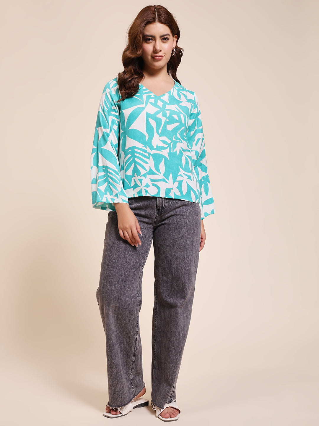 Turquoise Botanica - FLARED TOP