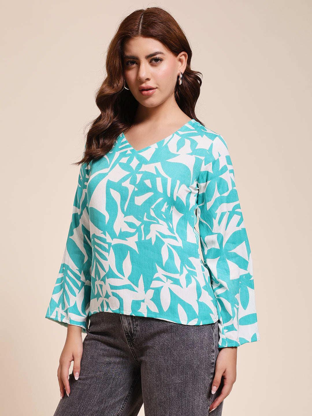 Turquoise Botanica - FLARED TOP