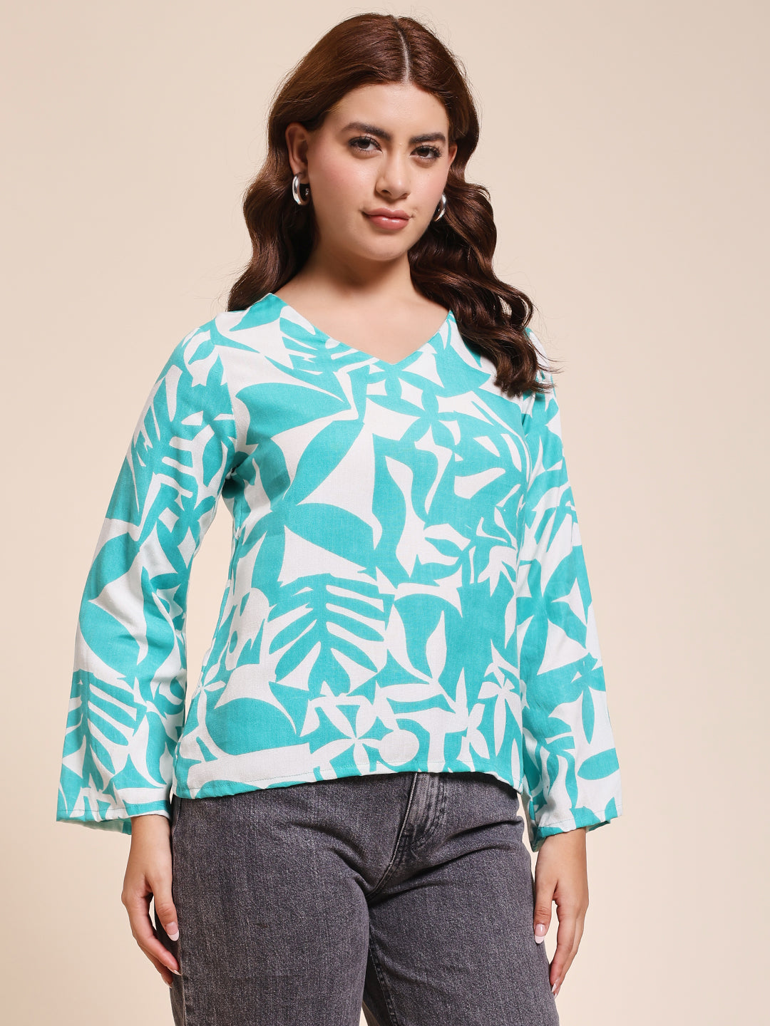Turquoise Botanica - FLARED TOP