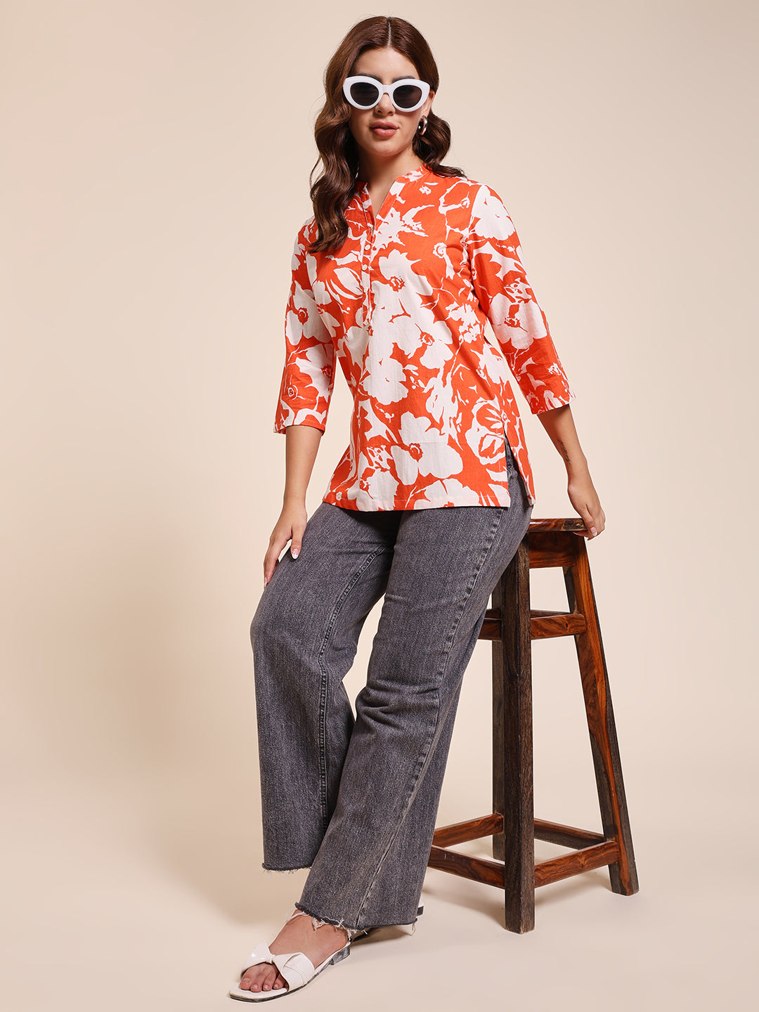Coral Bloom Top