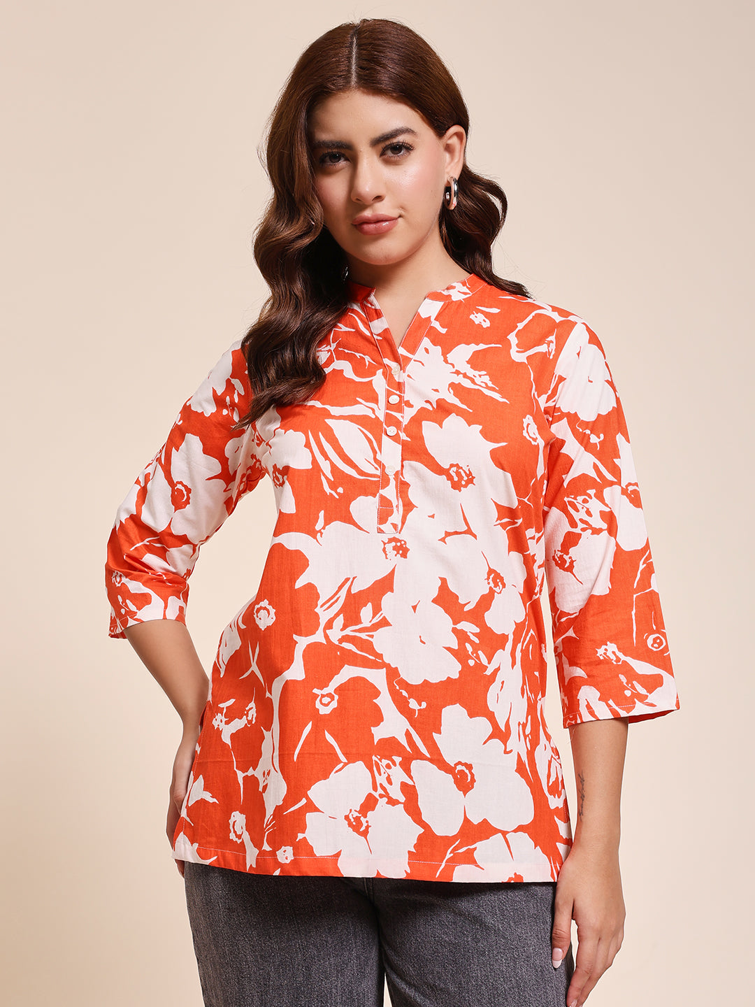 Coral Bloom Top