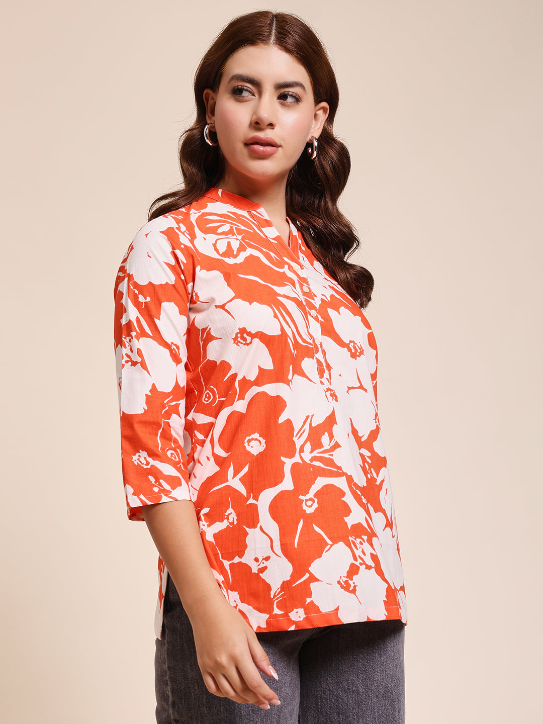 Coral Bloom Top