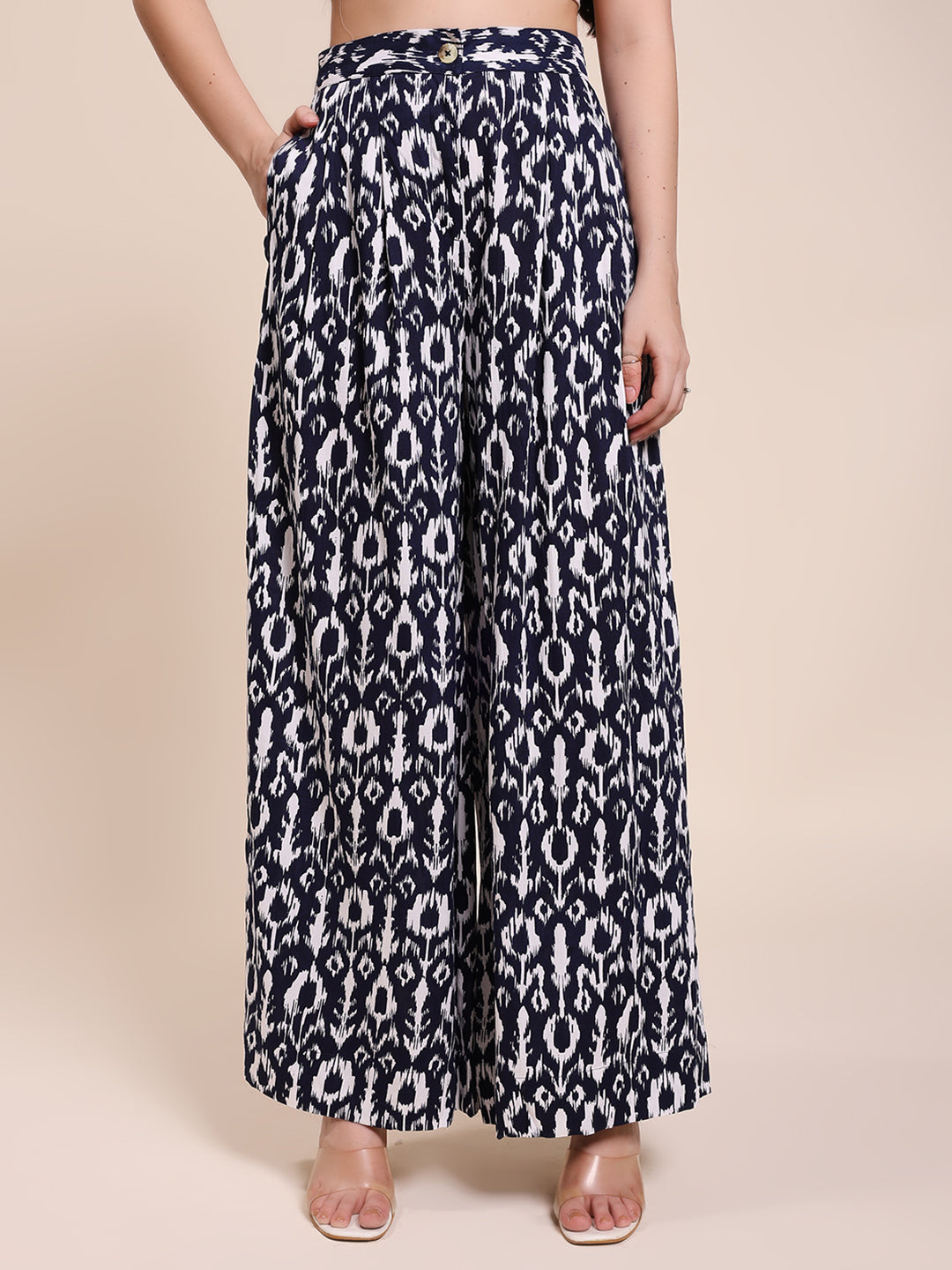 IKKAT DRESS NAVY