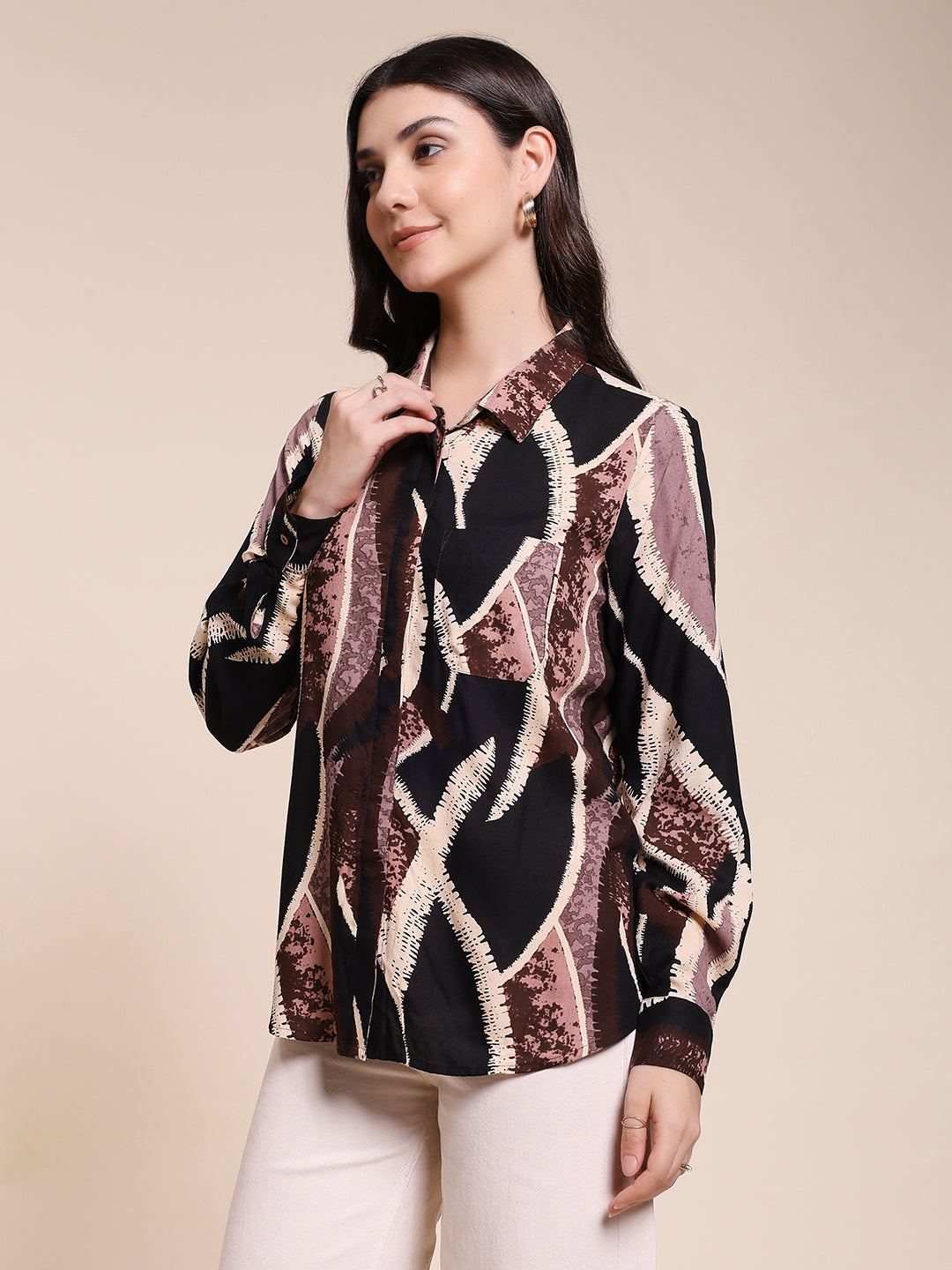 cream shirt