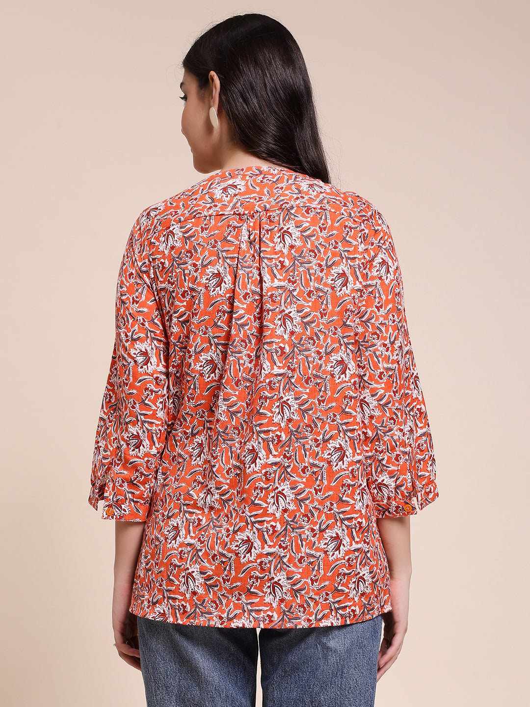PLEATED BLOCK PRINTED