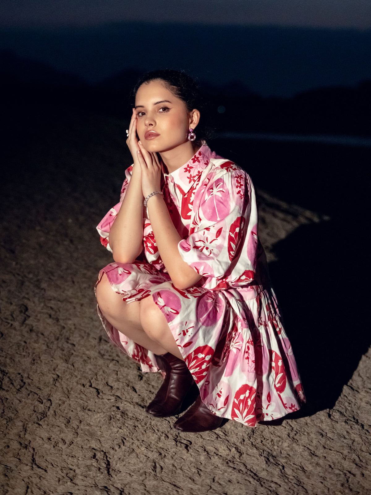 PALMA PINK SHIRT DRESS