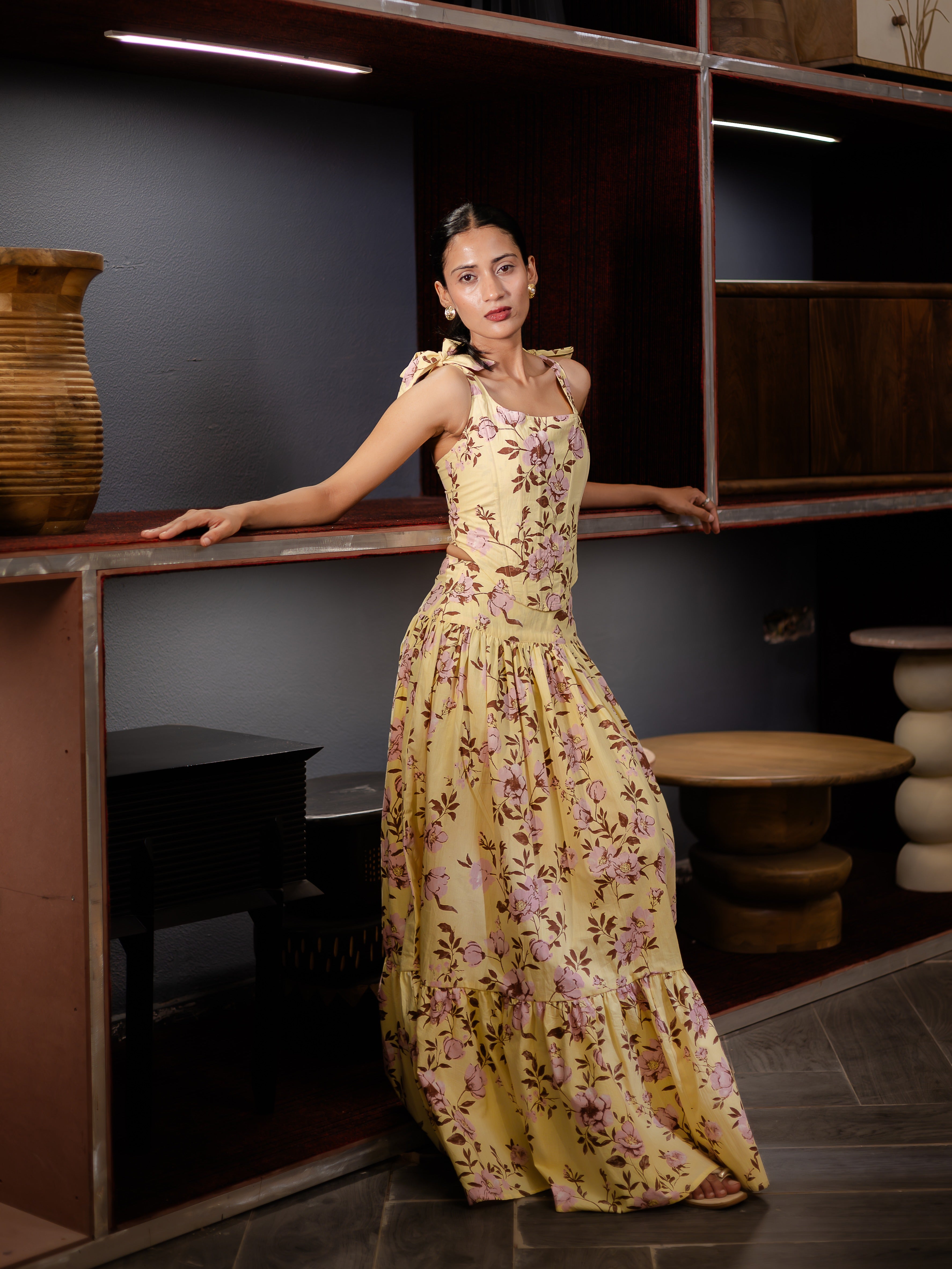 Butter Bloom Corset & Skirt Set